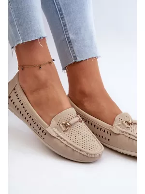 Damenmokassins BOTO RASIRNA 31619 BEIGE