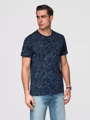 Herren-T-Shirt OMBRE OM-TSFP-0262 MARINEBLAU