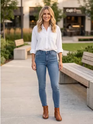 Damenjeans SAM 73 WK 748-903 BLAU