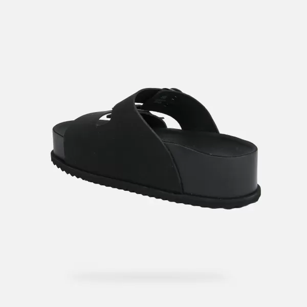  Damenhausschuhe GEOX SANDYBETT HIGH G012956 SCHWARZ 