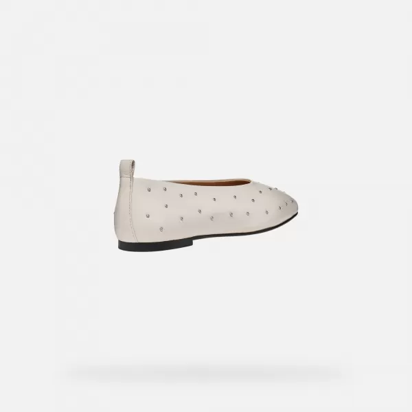  Ballerinas für Damen GEOX MARSILEA G011990 SILBER 