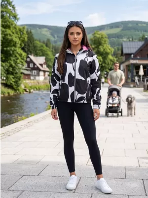 Damenjacke ALTISPORT HELSIE SCHWARZ/WEIß