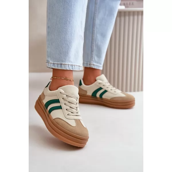  Damen-Sneaker EVENTO NESONICE BEIGE/GRÜN 