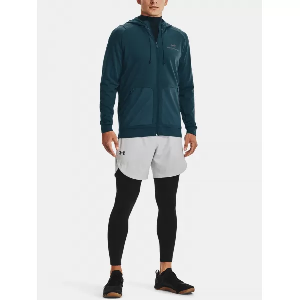  Herren-Sweatshirt UNDER ARMOUR RUSH ALL PURPOSE FZ HD BLAU 