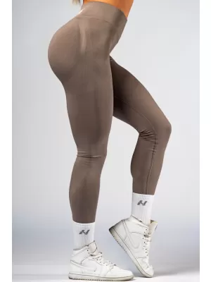 Push-up-Leggings mit hoher Taille POWER 888 HELLBRAUN ASCHE Nebbia