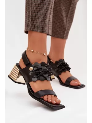 Damensandalen D&A CR61-3062 SCHWARZ