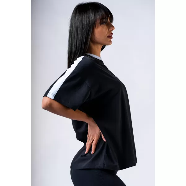  T-Shirt mit entspannter Passform POWER 894 SCHWARZ Nebbia 