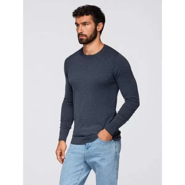 Herrenpullover OMBRE OM-SWBS-0106 MARINEBLAU MELIERT 