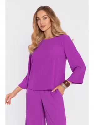 Damenbluse MOE M905 LAVENDEL