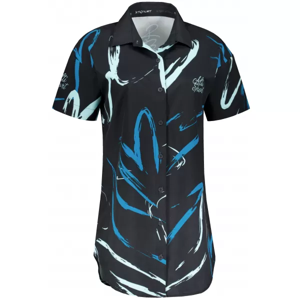  Premium-Shirt für Damen ALTISPORT VOJ/ALW049KOS01 SCHWARZ UND BLAU 