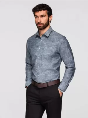 Herrenhemd OMBRE K701 GRAU
