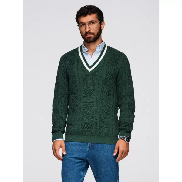  Herrenpullover OMBRE OM-SWSW-0151 GRÜN 