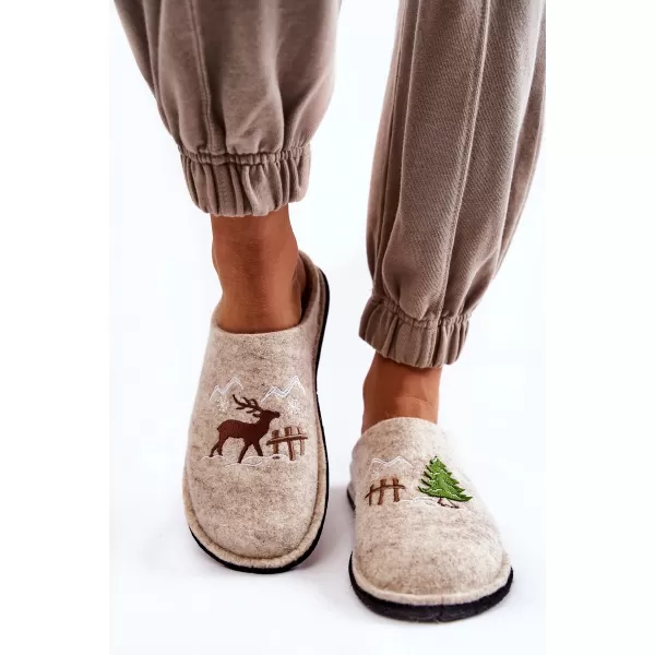  Damenhausschuhe BIG STAR KK276016 BEIGE Big Star Shoes 