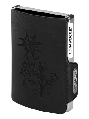 Geldbörse MONDRAGHI Silhouette Edelweiss SCHWARZ