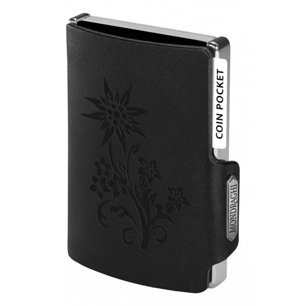  Geldbörse MONDRAGHI Silhouette Edelweiss SCHWARZ 