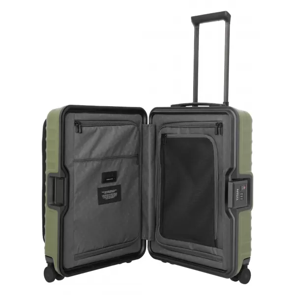  Koffer TITAN Overseas S Front pocket Forest green WALDGRÜN 