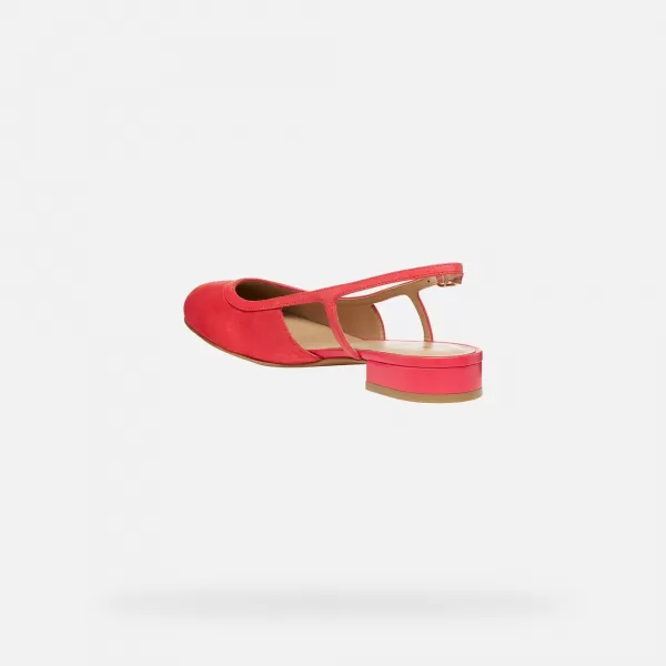  Ballerinas für Damen GEOX VIRNILISA B G012911 ROT 