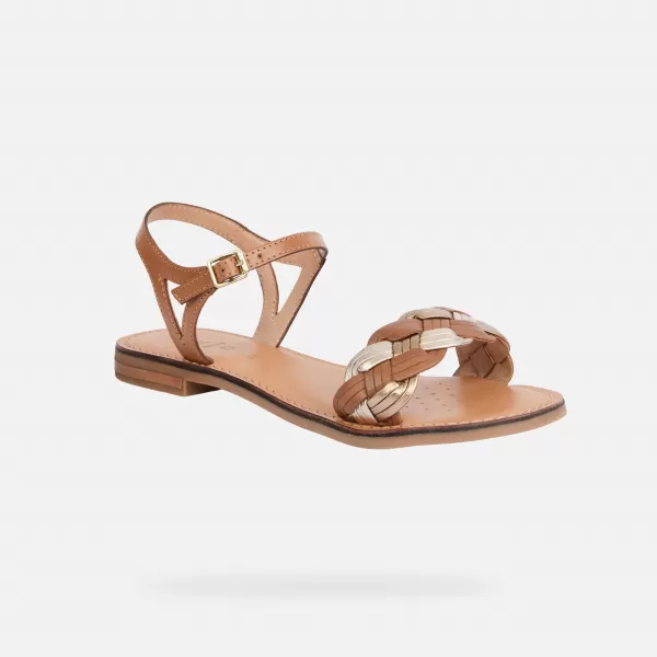  Damensandalen GEOX MADDALUSIAC G013189 BRAUN 