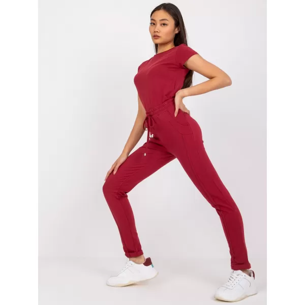  Damen-Jogginghose BASIC FEEL GOOD RV-DR-3589.06X BURGUND 