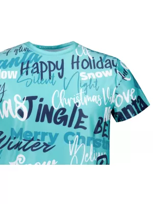 Herren-Weihnachtsshirt Premium ALTISPORT VOJ/ALMVN9TR06 BLAU