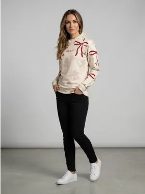 Premium-Weihnachts-Sweatshirt für Damen ALTISPORT VOJ/ALWVN10MI01 CREMIG
