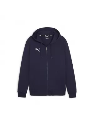 Kinder-Sweatshirt PUMA TEAMGOAL CASUALS HOODED JKT 658596_06 PUMA MARINE/PUMA WEIß