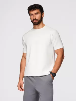 Herren-T-Shirt OMBRE OM-TSCT-0240 CREMEFARBEN