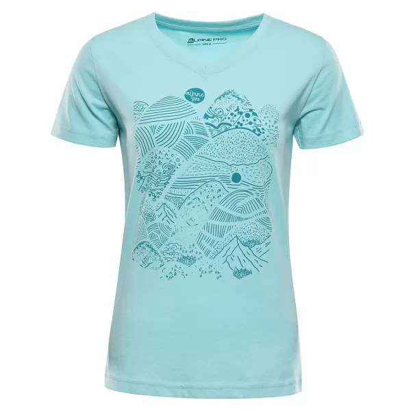  Funktions-T-Shirt für Damen ALPINE PRO GREMA 2 BLAU 