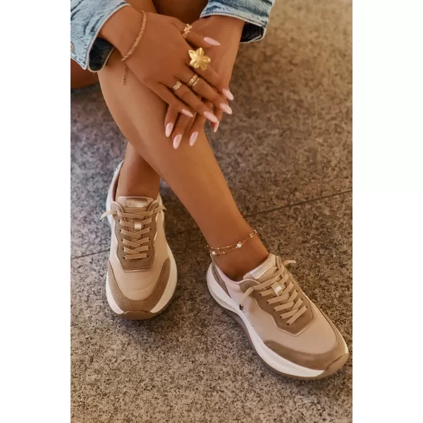  Damen-Sneaker BIG STAR RR274A345 BEIGE Big Star Shoes 