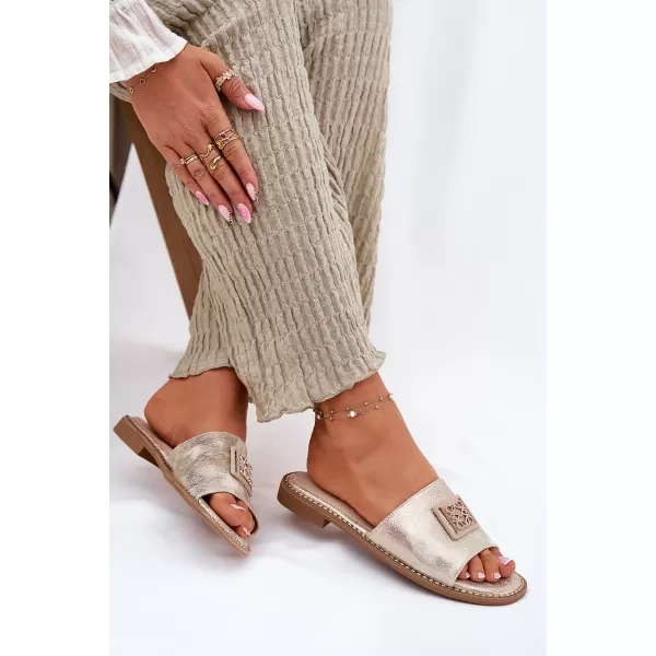  Damensandalen S.BARSKI KV51-089 HELLES GOLD 
