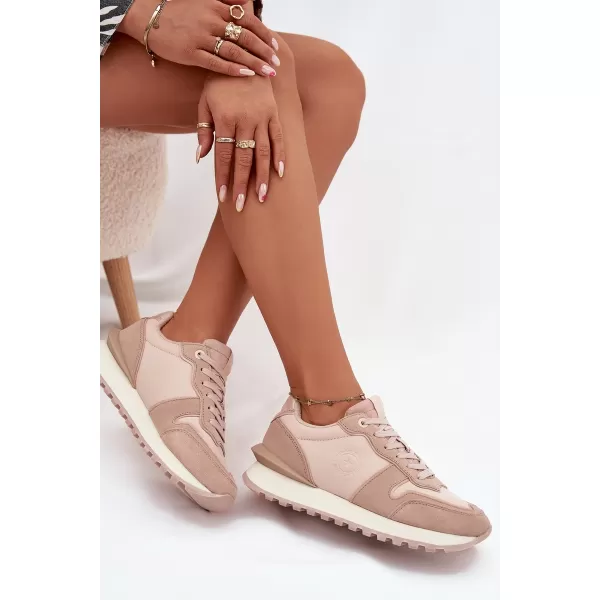  Damen-Sneaker BIG STAR OO274521 BEIGE Big Star Shoes 