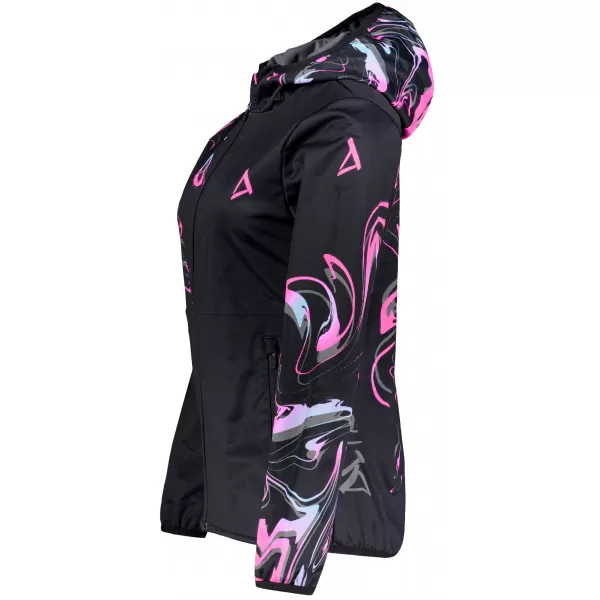  Premium-Softshelljacke für Damen ALTISPORT VOJ/ALW064JACK01 SCHWARZ ROSA 