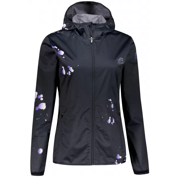  Premium-Softshelljacke für Damen ALTISPORT VOJ/ALW077JACK01 SCHWARZ/LILA 