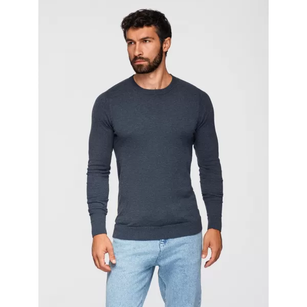  Herrenpullover OMBRE OM-SWBS-0106 MARINEBLAU MELIERT 