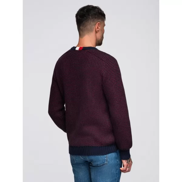  Herrenpullover OMBRE OM-SWSW-0122 KASTANIENBRAUN 