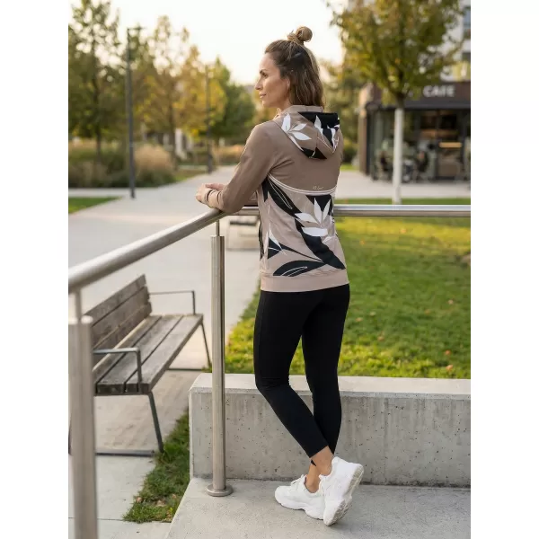  Hochwertiges Damen-Sweatshirt mit Reißverschluss ALTISPORT VOJ/ALW128MI02 KAFFEE 