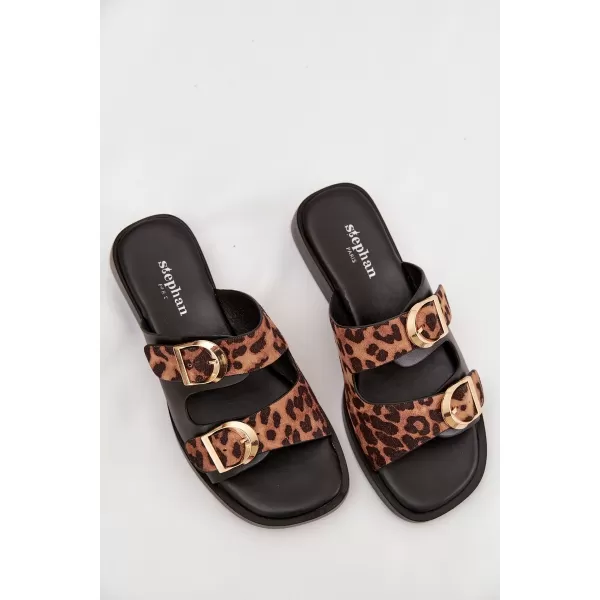  Damenhausschuhe BOTO DANELLE 41335 TIGER/SCHWARZ 