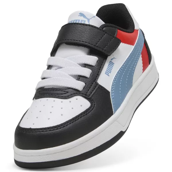  Kinderschuhe PUMA CAVEN 2.0 BLOCK AC+ PS 394462-17 PUMA WEIß/COOL BLAU/SCHWARZ 