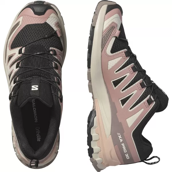  Damenschuhe SALOMON XA PRO 3D V9 W L47882800 SCHWARZ/WURZELHOLZ/MAHAGONI-ROSÉ 