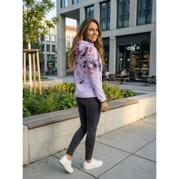  Premium-Softshelljacke für Damen ALTISPORT VOJ/ALW064JACK01 LILA 