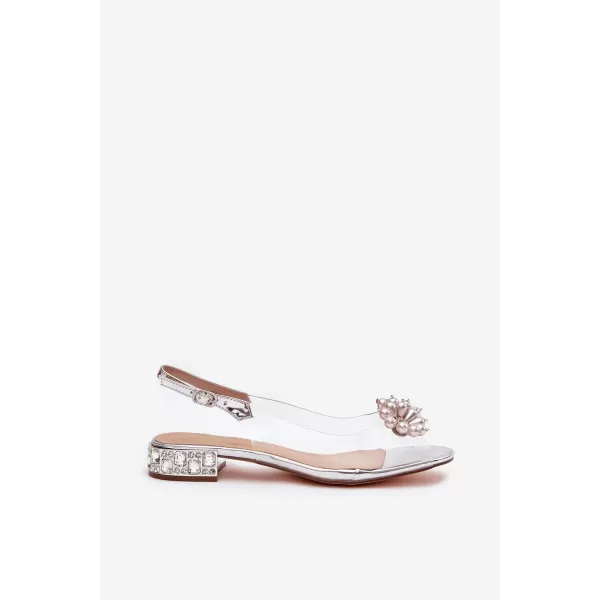  Damensandalen D&A MR52-229 SILBER 