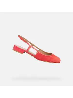 Ballerinas für Damen GEOX VIRNILISA B G012911 ROT