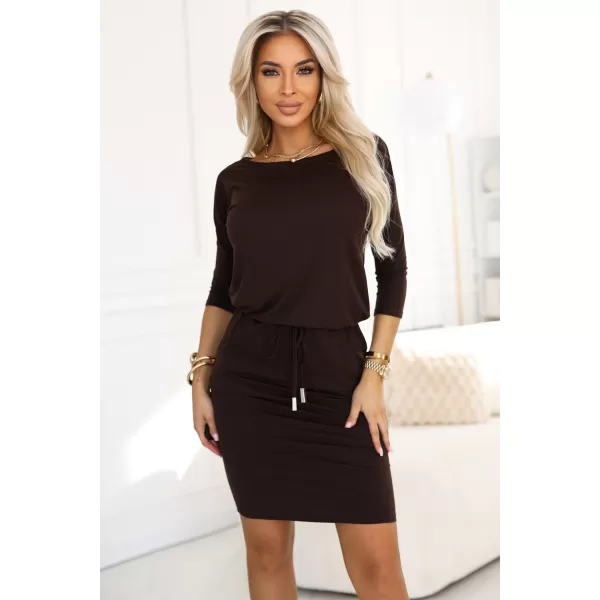  Kleid NUMOCO 13-169 SCHOKOLADENBRAUN 