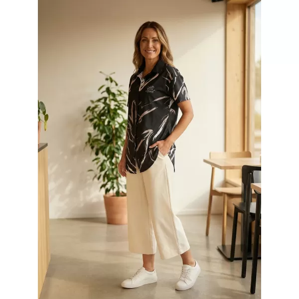  Premium-Shirt für Damen ALTISPORT VOJ/ALW049KOS01 SCHWARZ UND WEIß 