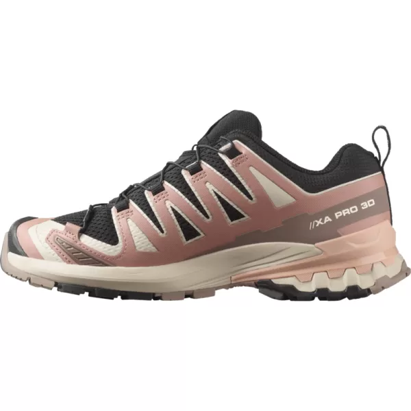  Damenschuhe SALOMON XA PRO 3D V9 W L47882800 SCHWARZ/WURZELHOLZ/MAHAGONI-ROSÉ 