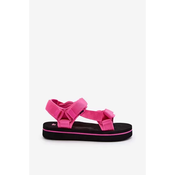  Damensandalen LEE COOPER LCW-23-34-2613 SCHWARZ/FUCHSIA 