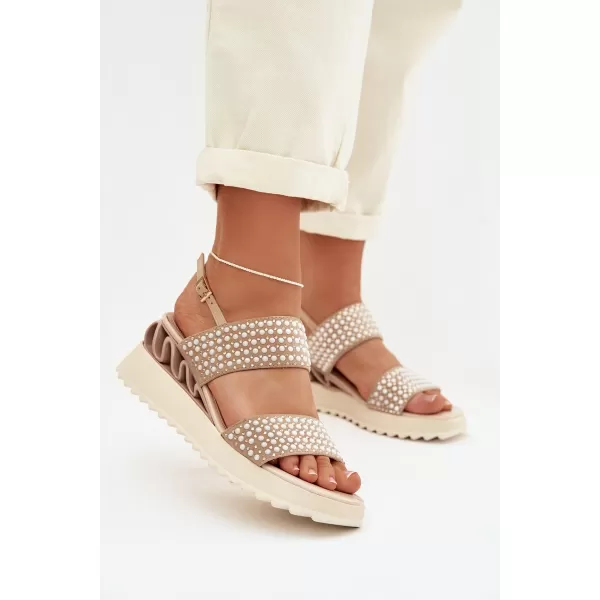  Damensandalen D&A CR61-3067 BEIGE 