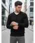 Herrenpullover DSTREET WX2314 SCHWARZ