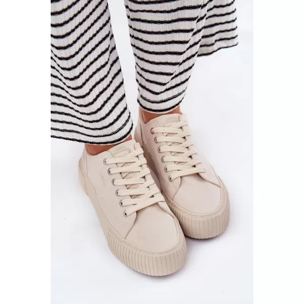  Damen-Sneaker BIG STAR RR274407 BEIGE Big Star Shoes 