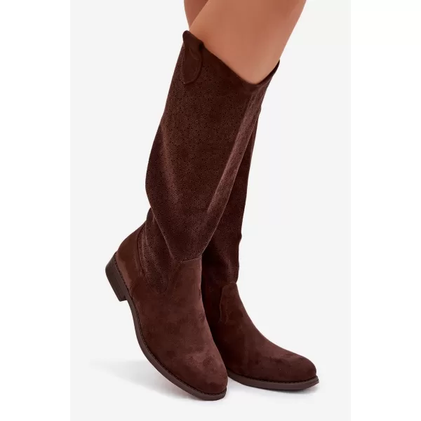  Damenstiefel S.BARSKI HY61-8022 BRAUN 